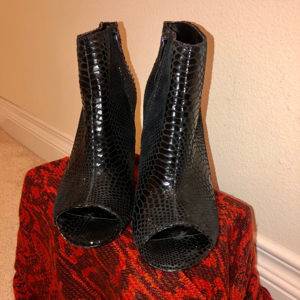 Steve Madden Crocodile Open Toe Heels - image 4